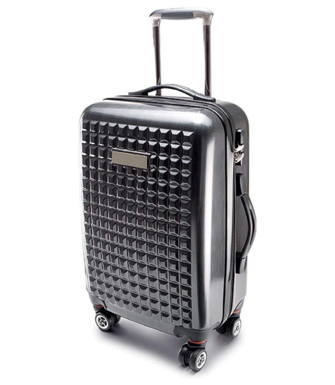 Valise cabine rigide trolley 4 roues doubles - 39 litres - KI0807 - gris