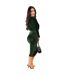 Robe Mi-longue Femme Vert AX Paris-3