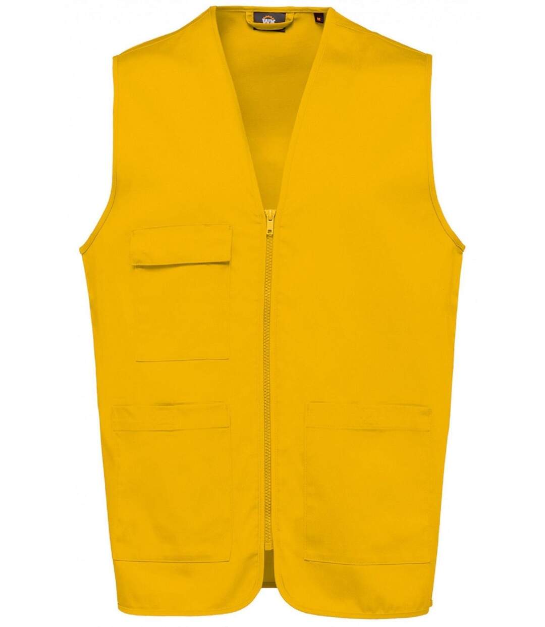 Gilet multipoches léger sans manches - Unisexe - WK608 - jaune