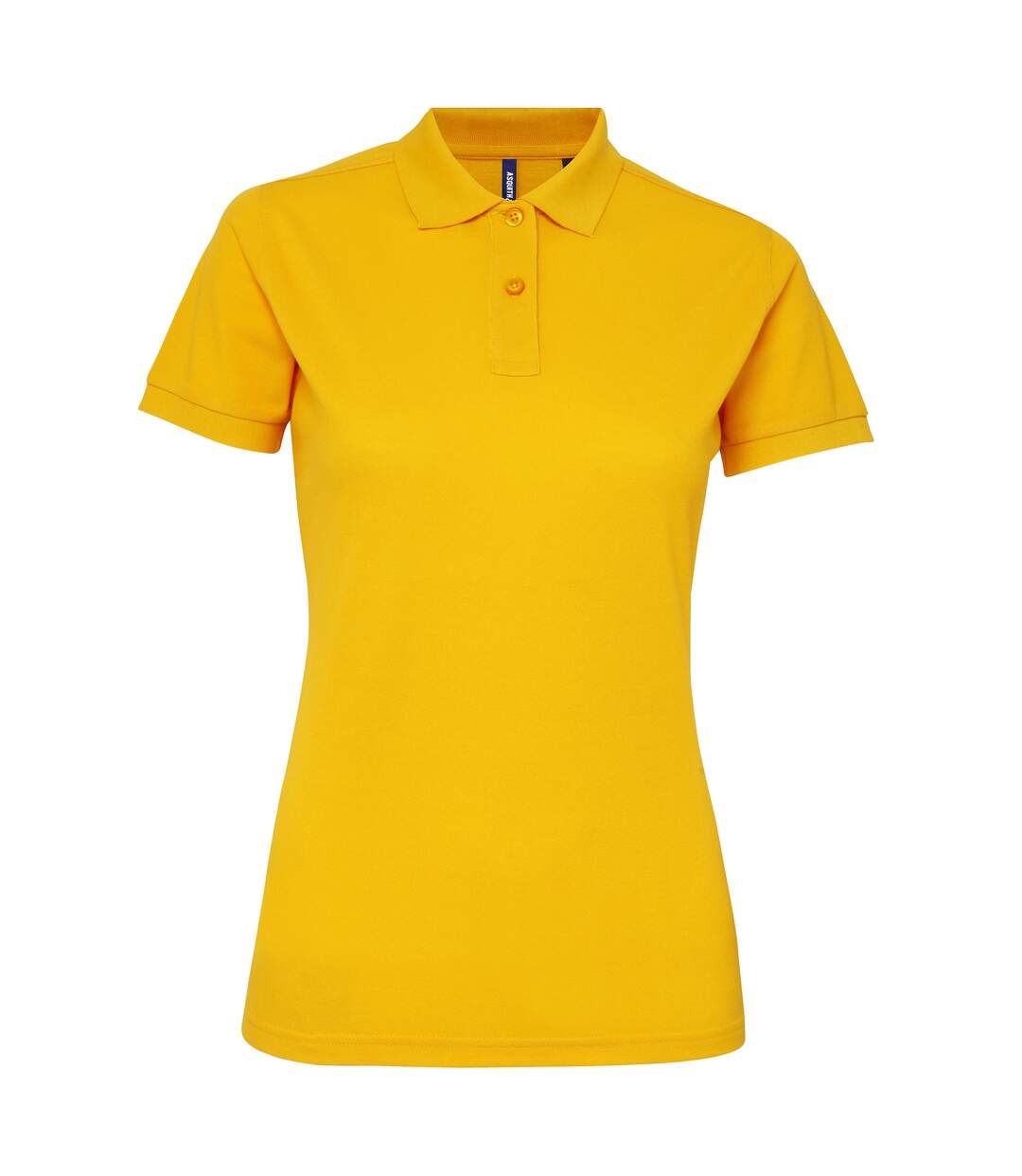 Polo manches courtes femme jaune Asquith & Fox-1