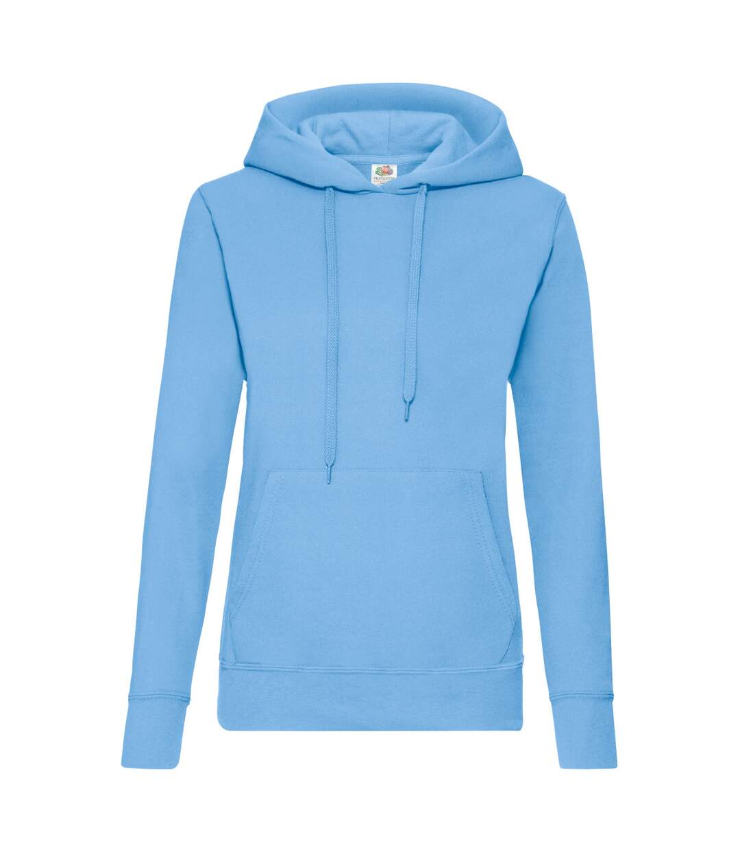 Sweat À Capuche Classic Femme Bleu Ciel Fruit Of The Loom-1