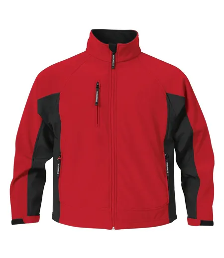 Stormtech Mens Bonded Teflon® DWR Wind/Water Repellent Jacket (Stadium Red/Black) - UTBC1168