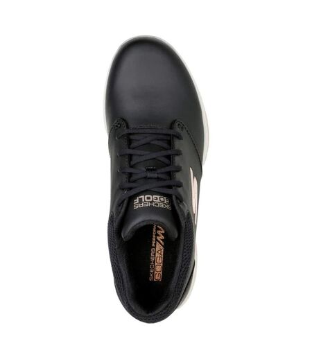 Skechers Womens/Ladies Go Golf Elite 4 Hyper Leather Golf Shoes (Black/Rose Gold) - UTFS9972