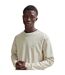 Sweat Manches Raglan Motif/style Logo Tonal Homme Beige Clair Boss-4