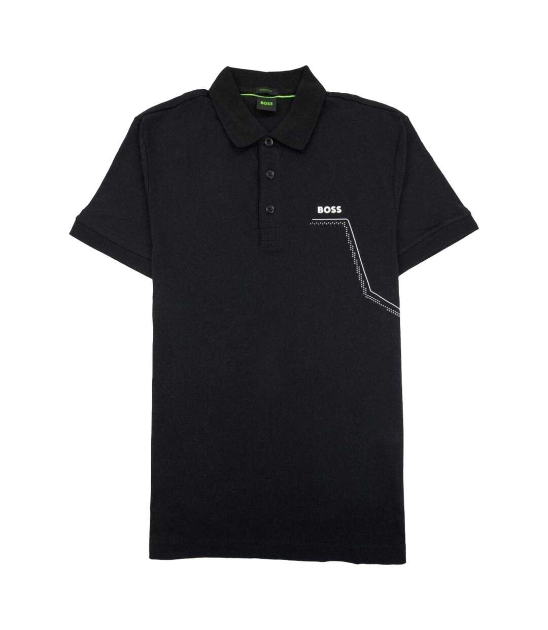 Polo Motif/style Imprimé Homme Noir Boss-2