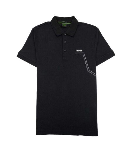 Polo Motif/style Imprimé Homme Noir Boss