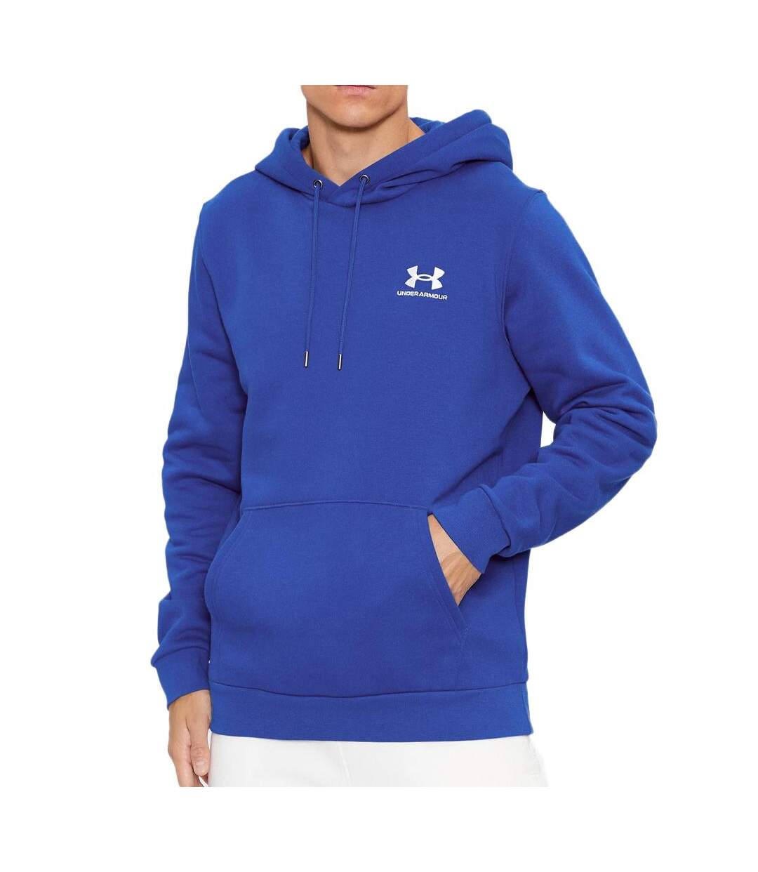 Sweat à Capuche Bleu Homme Under Armour Essential Fleece Hoodie - L-1