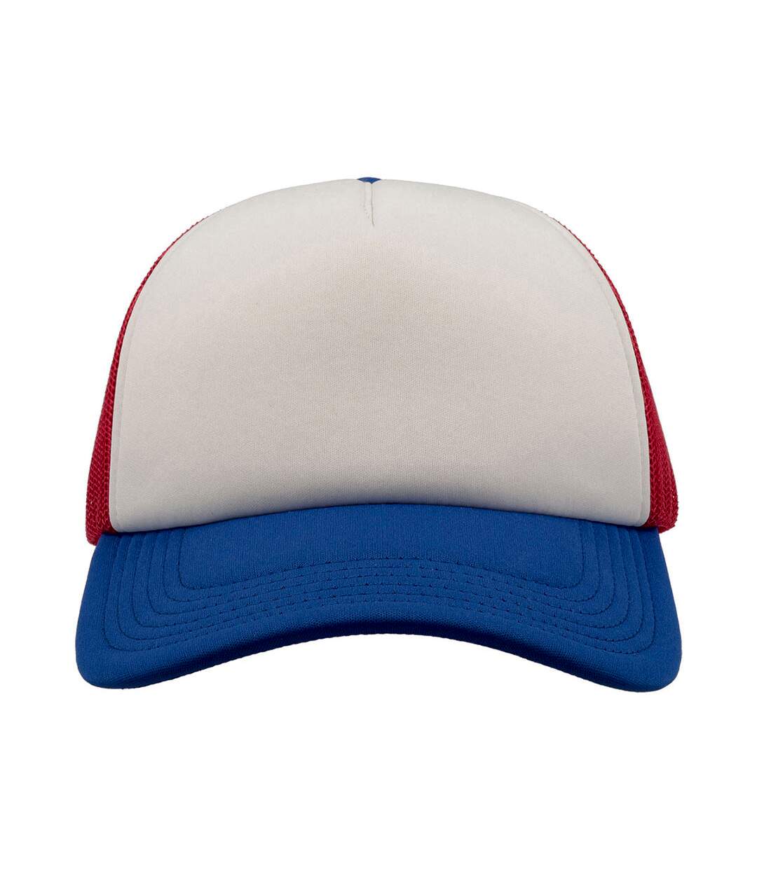 Lot de 2  casquettes rapper adulte bleu / blanc / rouge Atlantis-3