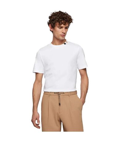 T-shirt Tiburt Homme Blanc Boss