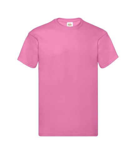 Fruit of the Loom Mens Original T-Shirt (Rose Pink)
