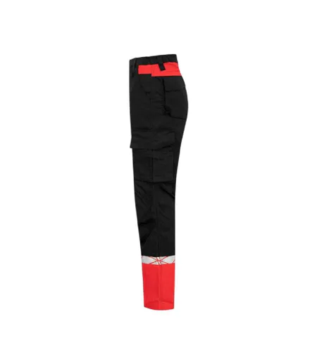Pantalon De Travail Progression Femme Noir Rouge Projob