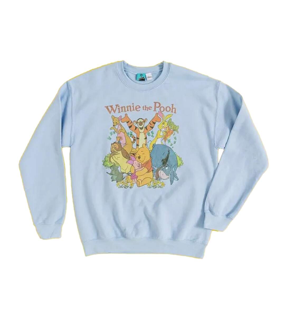 Unisex Adult Sweatshirt Blue Winnie The Pooh-1