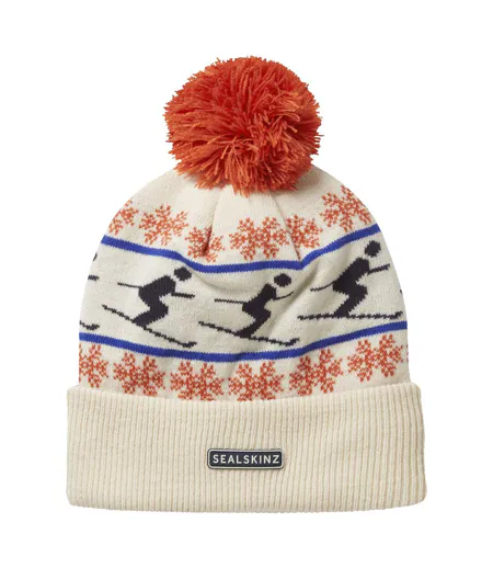 Waterproof Cold Weather Ski Bobble Hat for Men and Women