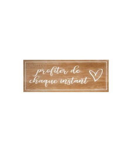 Décoration Murale Bois Profiter 80cm Naturel