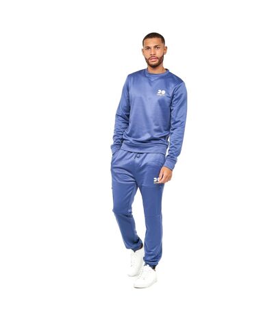 Haut De Survêtement Langtons Homme Bleu Indigo Crosshatch