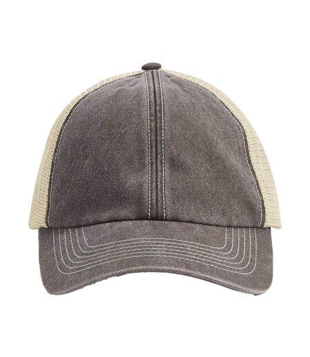 Casquette Trucker Motif/style Rétro Adulte Vieux Marron Beige Gris Beechfield