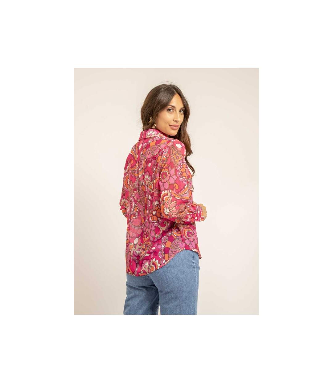 Chemise voile motifs ONICHI - Dona X Lisa-2