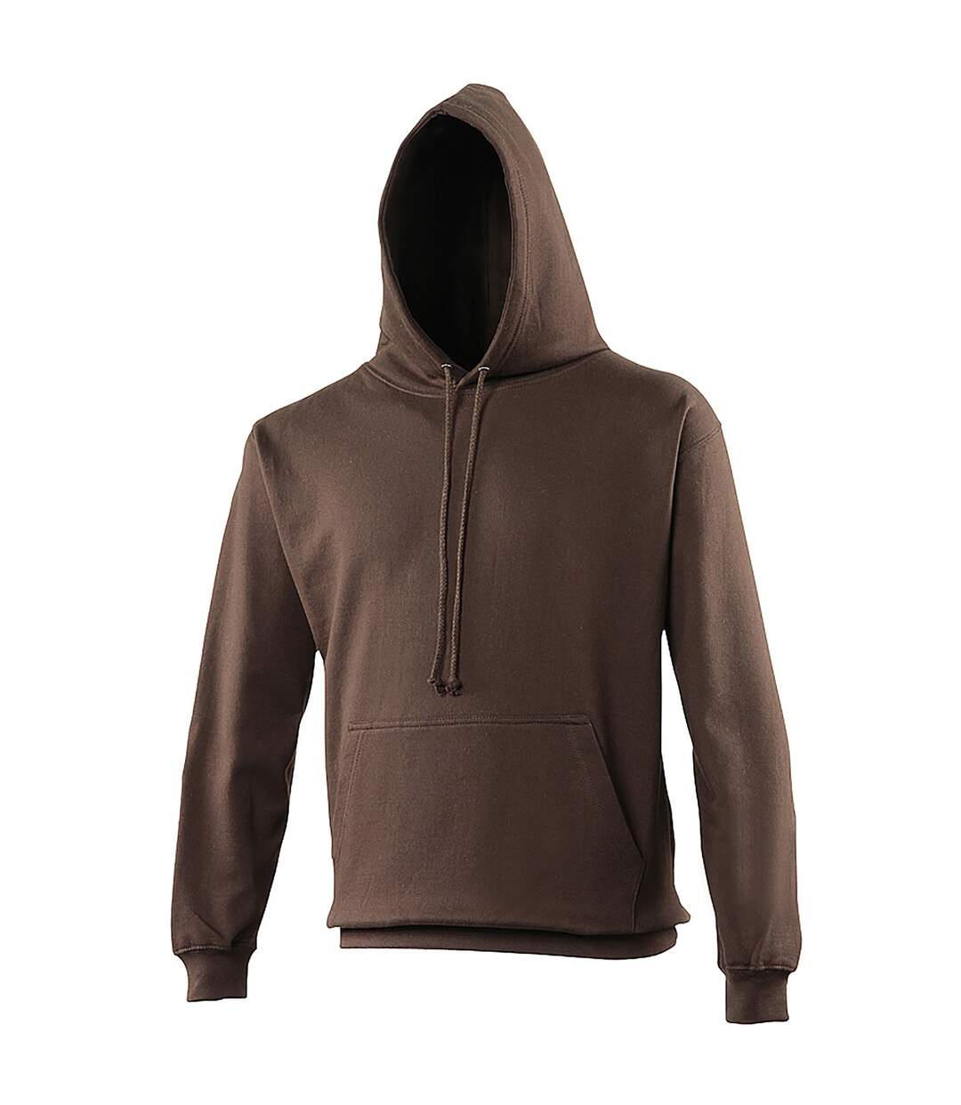 Sweat à capuche college adulte marron foncé Awdis