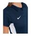 Polo Manches Raglan Femme Bleu Marine Uni Blanc Uni Nike-3