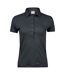 Tee Jays Womens/Ladies Pima Cotton Interlock Stitching Polo Shirt (Dark Grey)