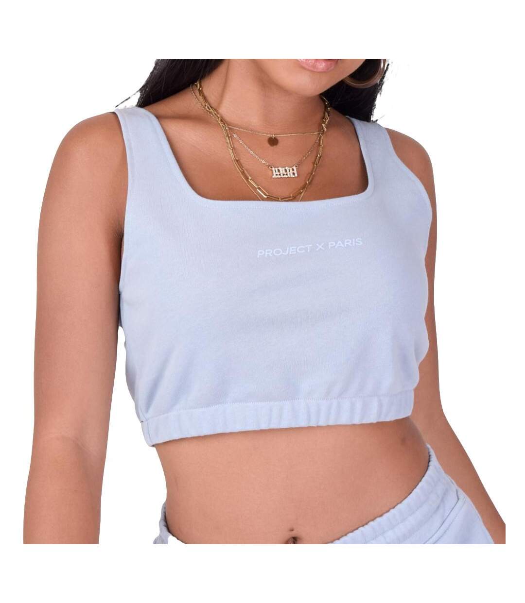 Top Court Bleu Femme Project X Paris F211118 - L-1