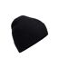 Beechfield Unisex Adult Natural Cotton Fine Knit Beanie (Black) - UTPC5544