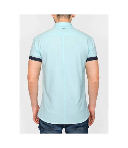 Bewley & Ritch Mens Galand Oxford Short-Sleeved Shirt (Mint)
