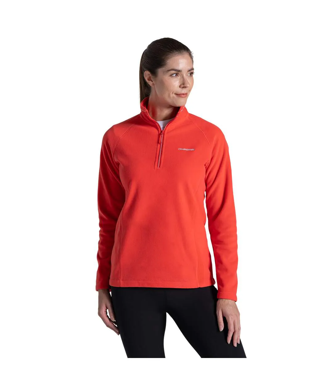 Womens/ladies Miska Vi Half Zip Fleece Red Dawn Craghoppers-2