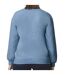 Sweat softstyle adulte bleu de gris Gildan