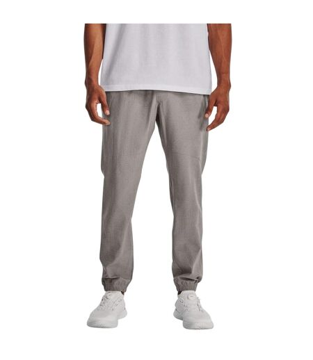 Mens Woven Stretch Regular Jogging Bottoms Grey Under Armour