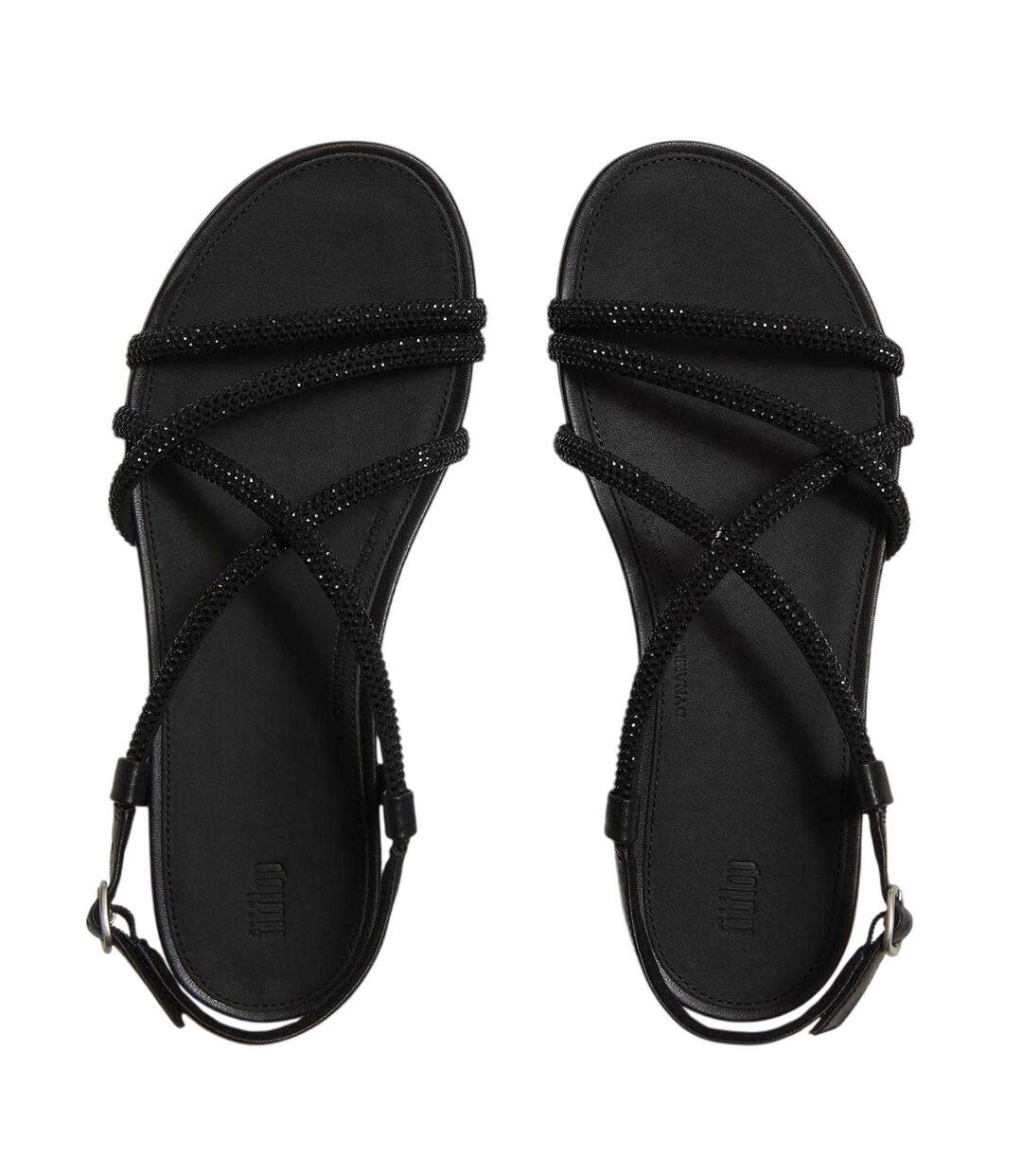 Sandales Motif/style Strass Gracie Femme Tout Noir Fit Flop-3