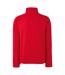 Fruit Of The Loom Mens Zip Neck Sweatshirt Top (Red) - UTBC1370