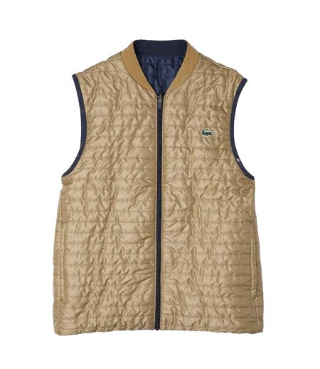 Doudoune sans manches homme bleu marine / beige Lacoste