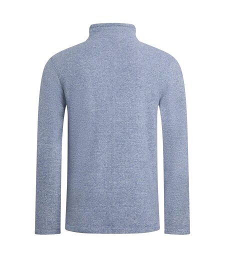 Mens thames full zip fleece top mid blue Weird Fish