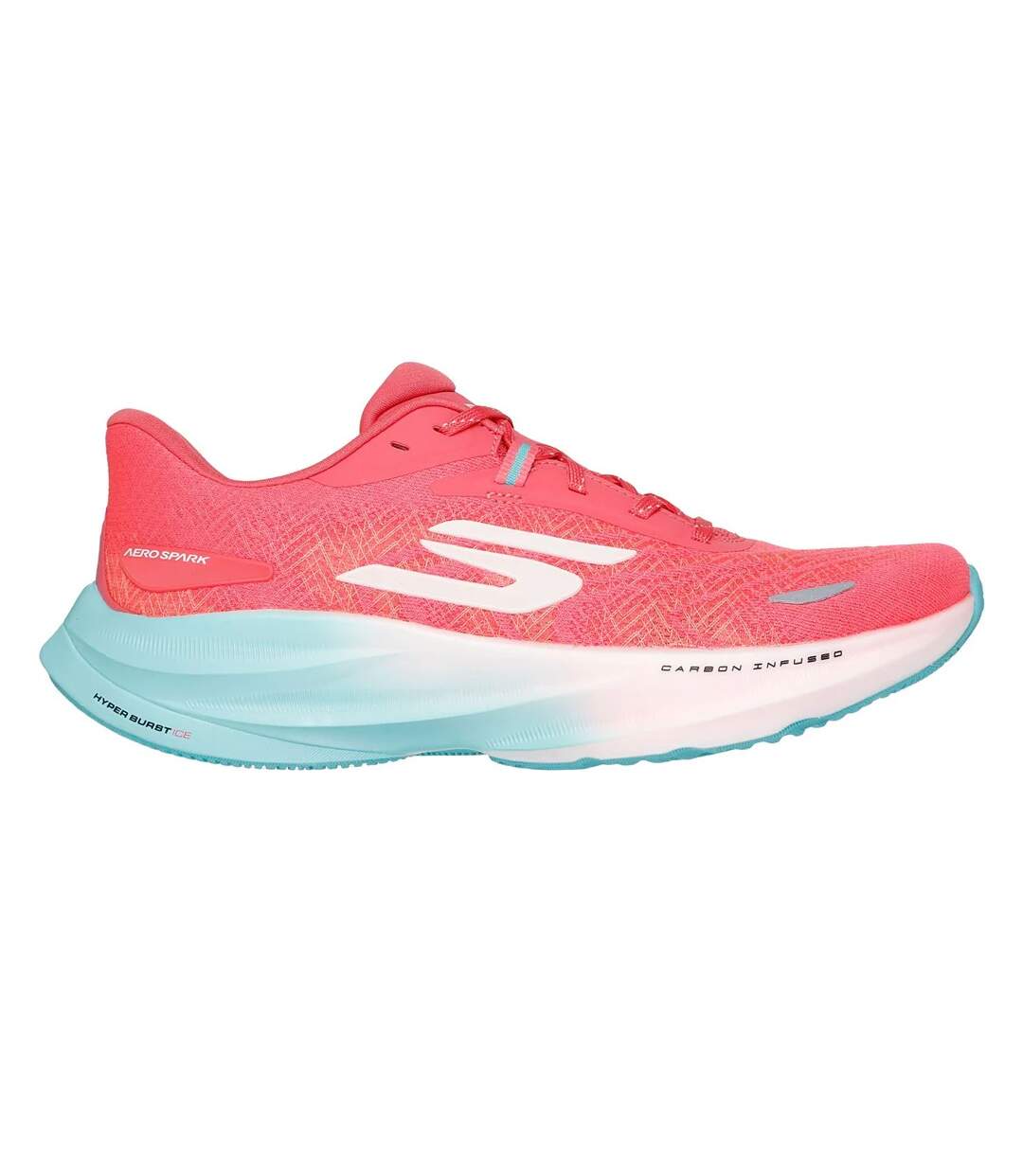 Womens/ladies Go Run Ride 12 Trainers Coral Skechers-3