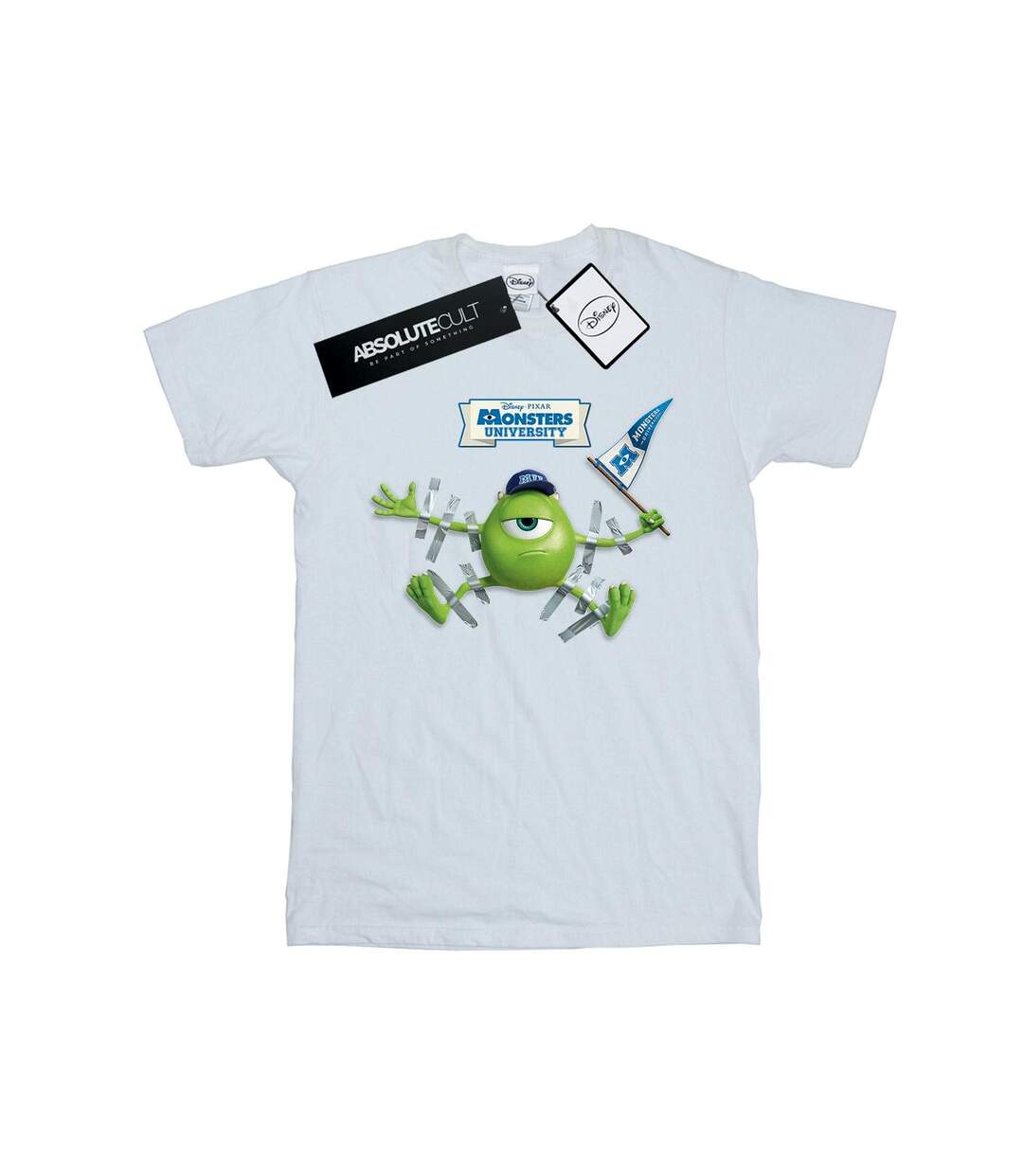Disney - T-shirt MONSTERS UNIVERSITY TAPED MIKE - Femme (Blanc) - UTBI17114-1