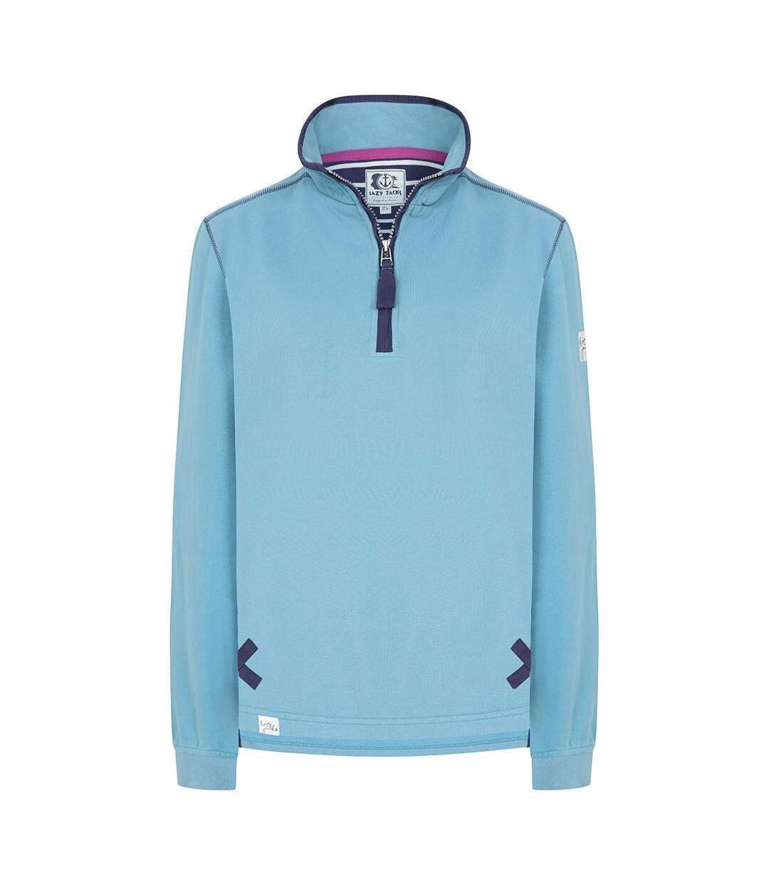 Sweat Femme Bleu Pâle Lazy Jacks-1