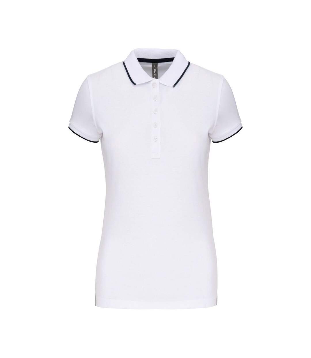 Polo manches courtes - Femme - K252 - blanc - navy