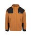 Mens Colour Block Polyester Outdoor Jacket Caramel Lee Cooper-1