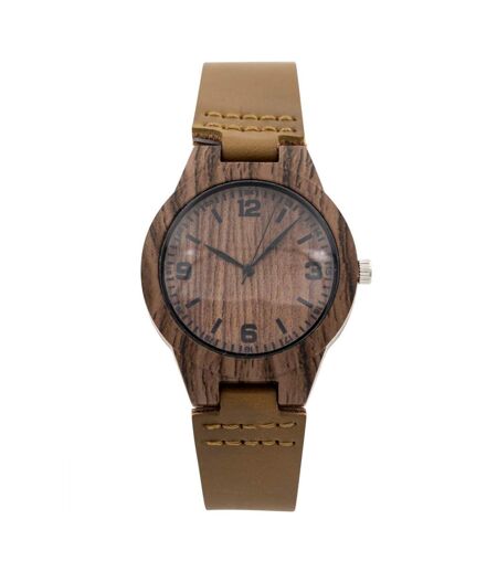 Montre Fashion pour Femme Marron Bois CHTIME