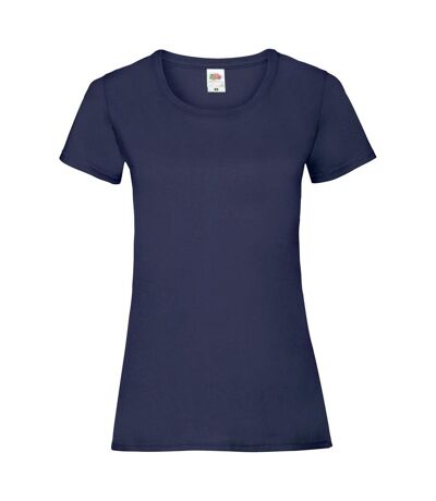 Fruit Of The Loom Ladies/Womens Lady-Fit Valueweight Short Sleeve T-Shirt (Pack (Deep Navy)