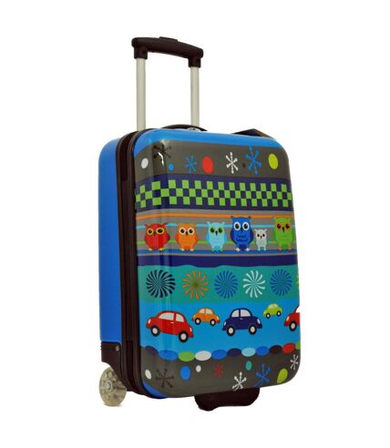 Valise enfant SNOWBALL Chouettes Voitures - bleu