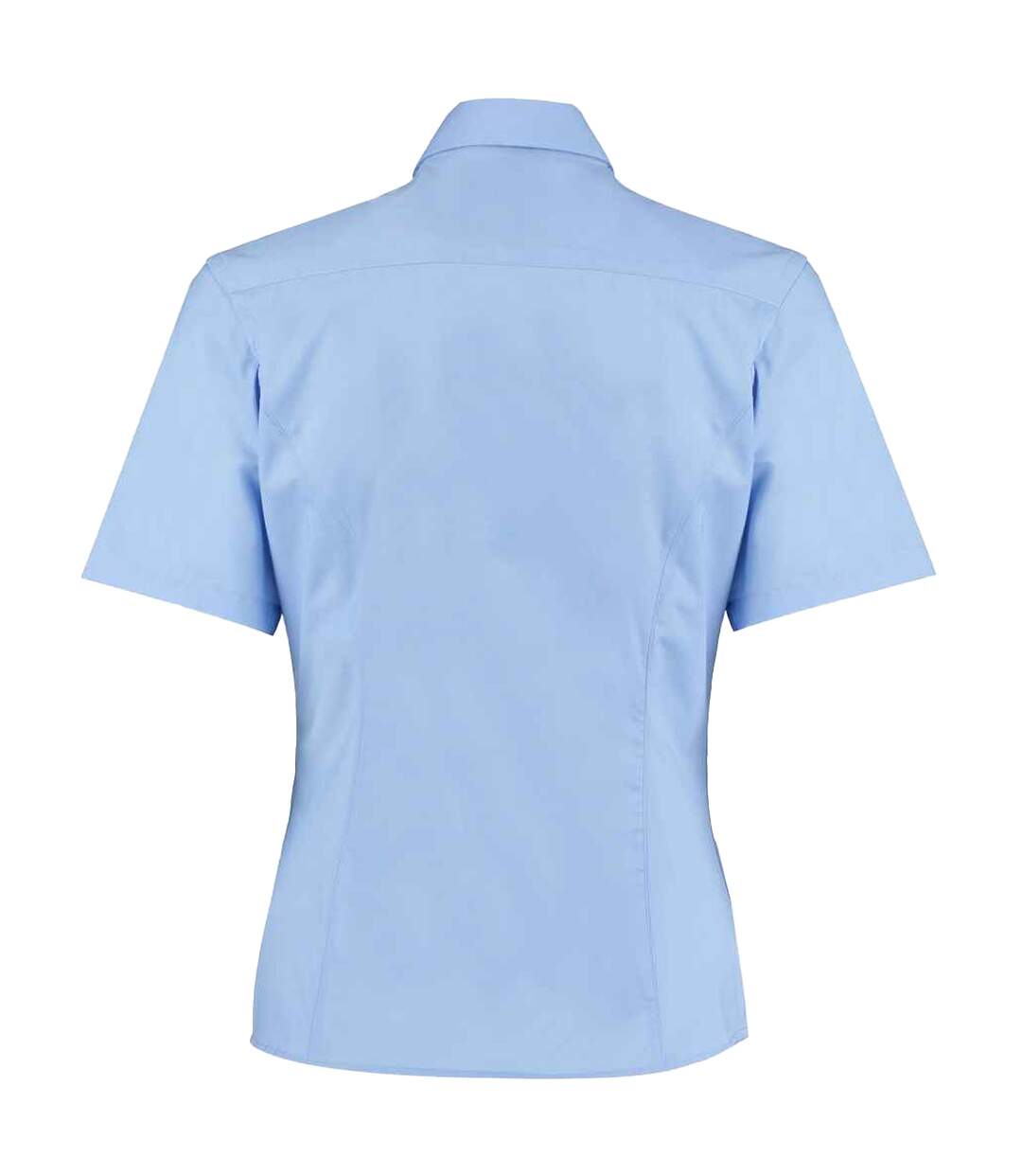 Chemisier Manches Courtes Commerce Femme Bleu Clair Kustom Kit-2