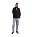 Mens Baxter Fine Knit Quarter Zip Jumper Navy Weird Fish-3