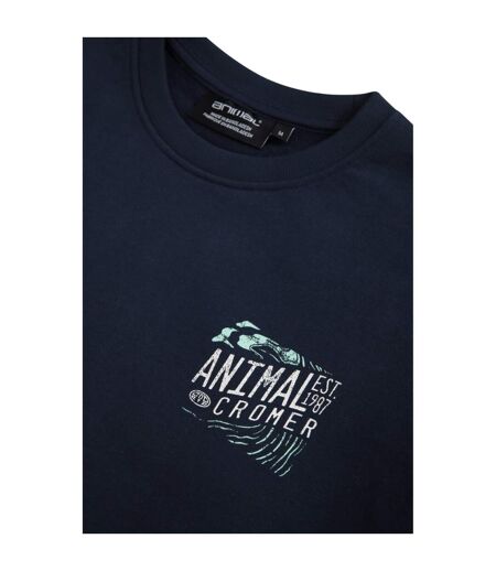 Mens Jonah Cromer Sweatshirt Navy Animal