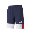 Short Marine/Blanc/Rouge Homme Puma Ess Block