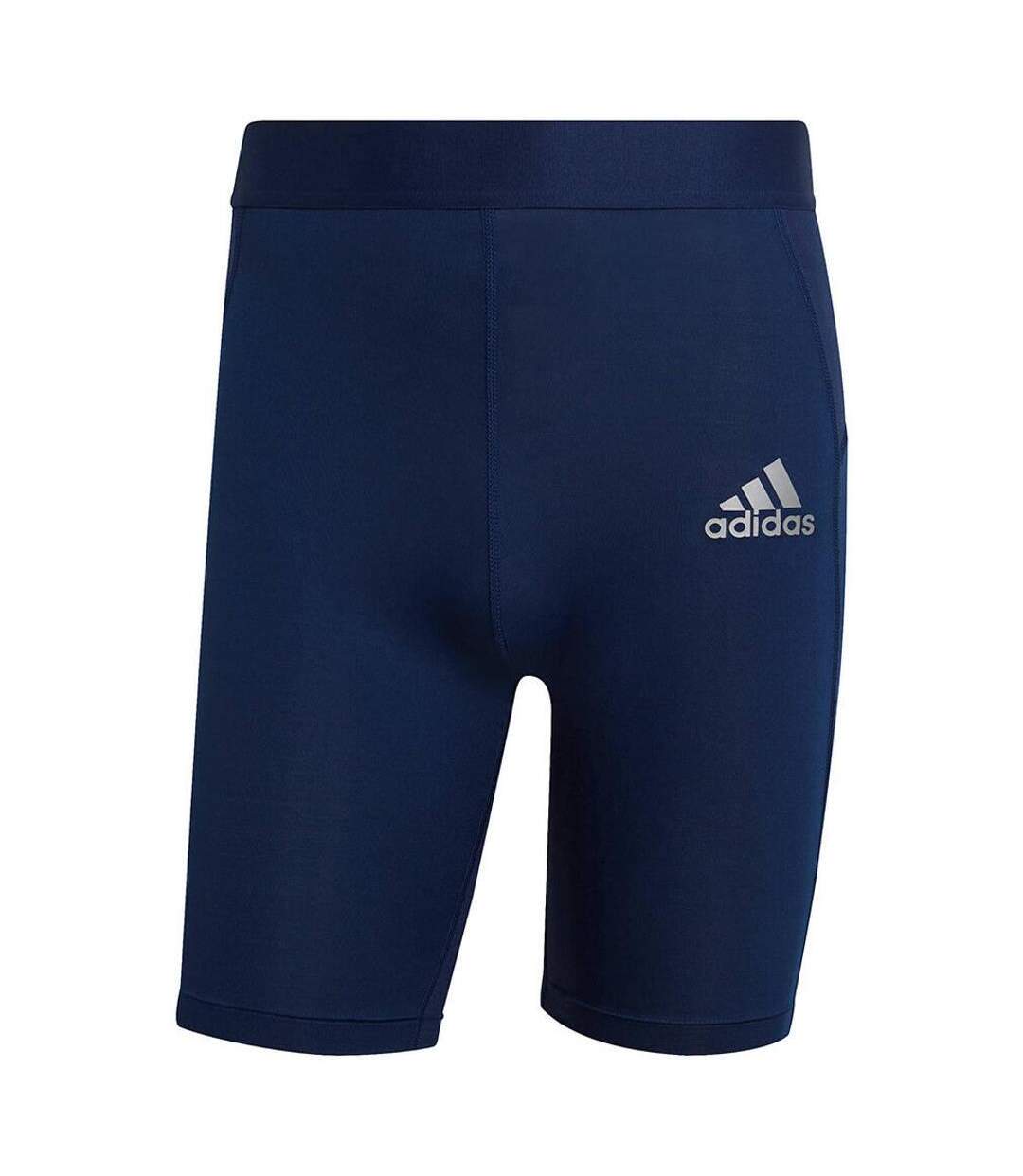 Short De Jogging Techfit Homme Bleu Marine Adidas-2
