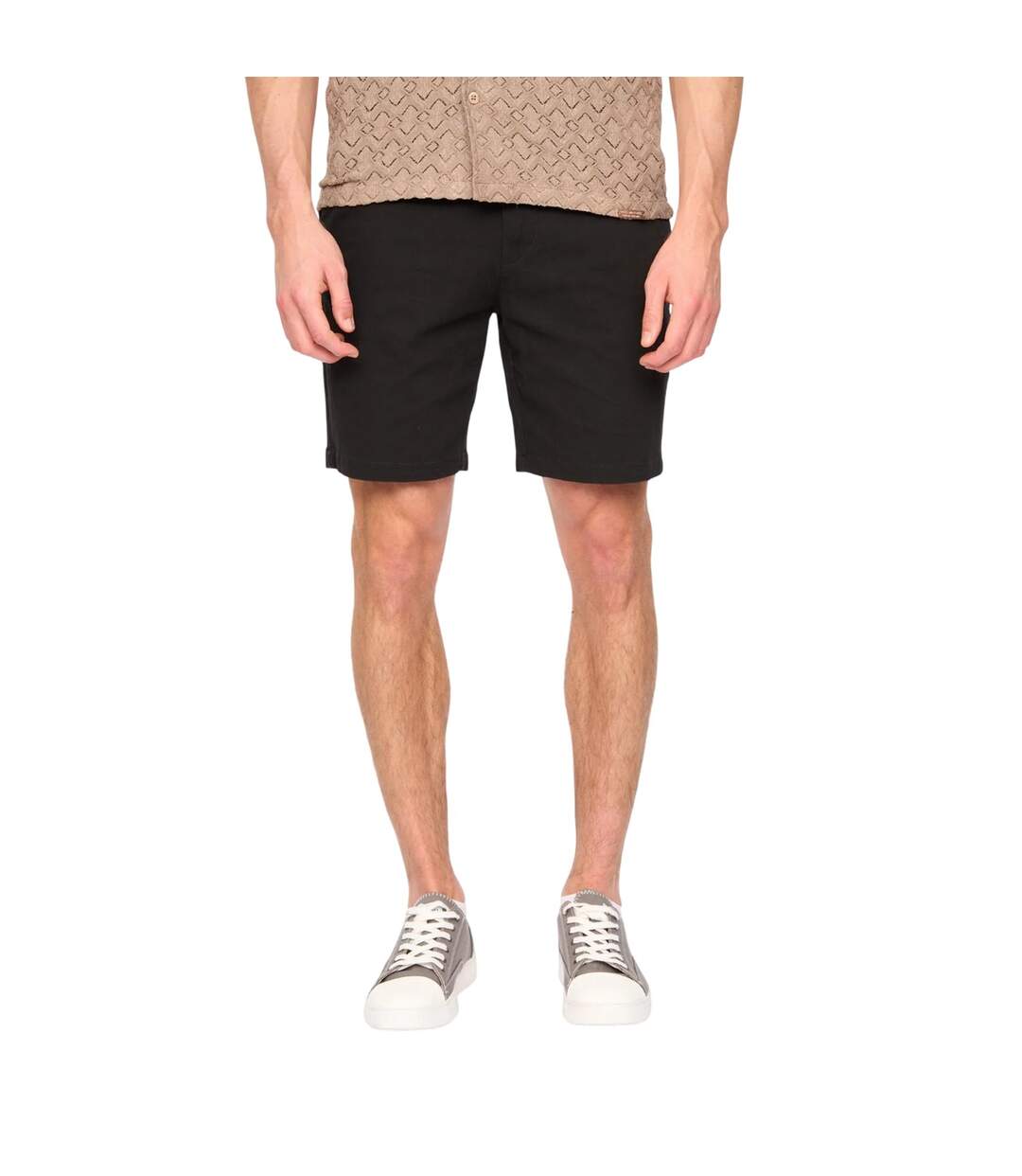 Mens Everett Chino Shorts Black Duck And Cover-2