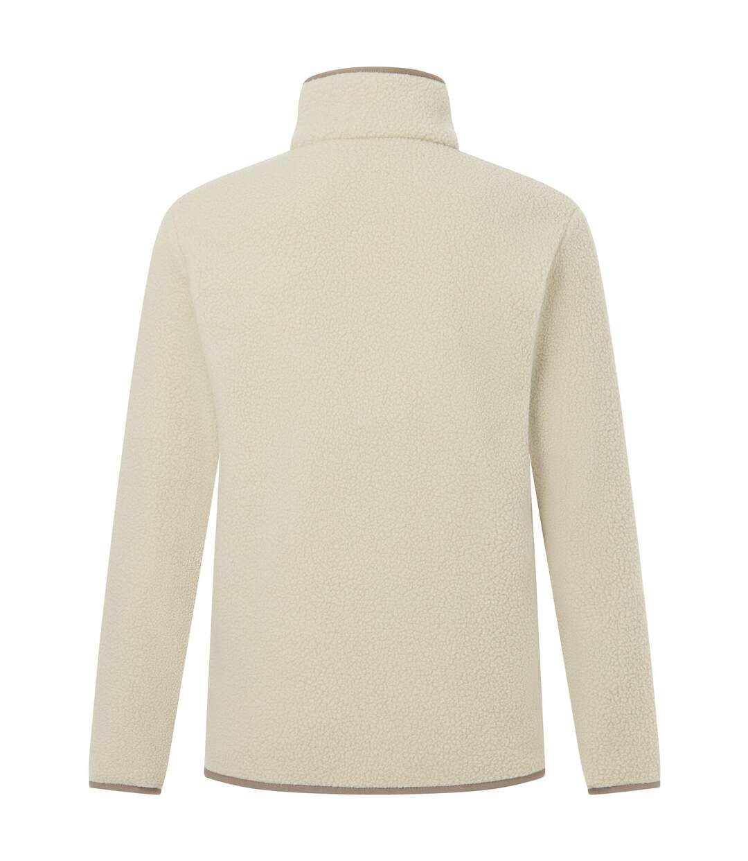 Veste Polaire Col Montant Motif/style Détail Contrasté Frankie Homme Blanc Cassé Gris Kaki Regatta-3