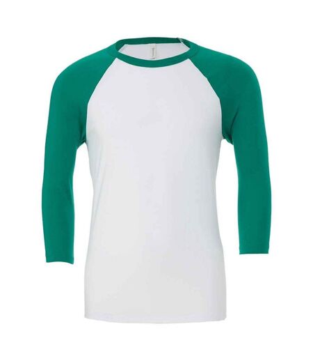 T-shirt adulte blanc / vert Canvas